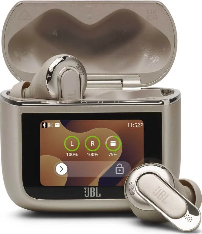 Słuchawki bezprzewodowe JBL Tour Pro 3 Dokanałowe Bluetooth 5.3 Latte
