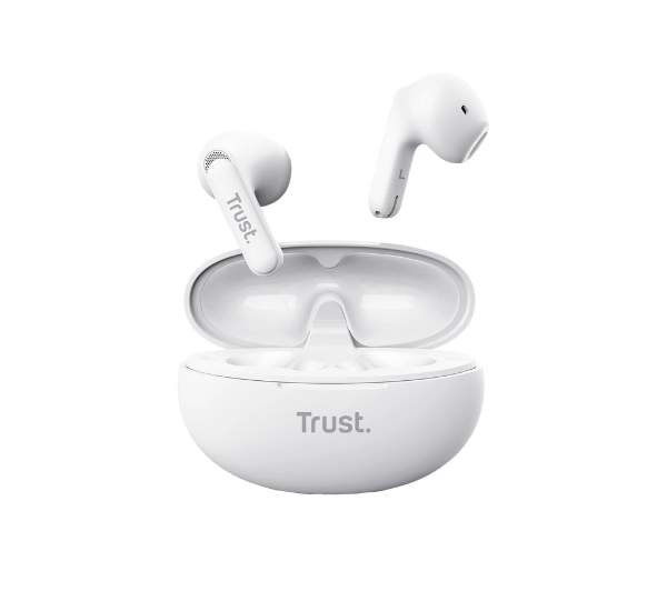 Trust Yavi ENC Douszne Bluetooth Biały - ⚡ BESTSELLERY ⚡