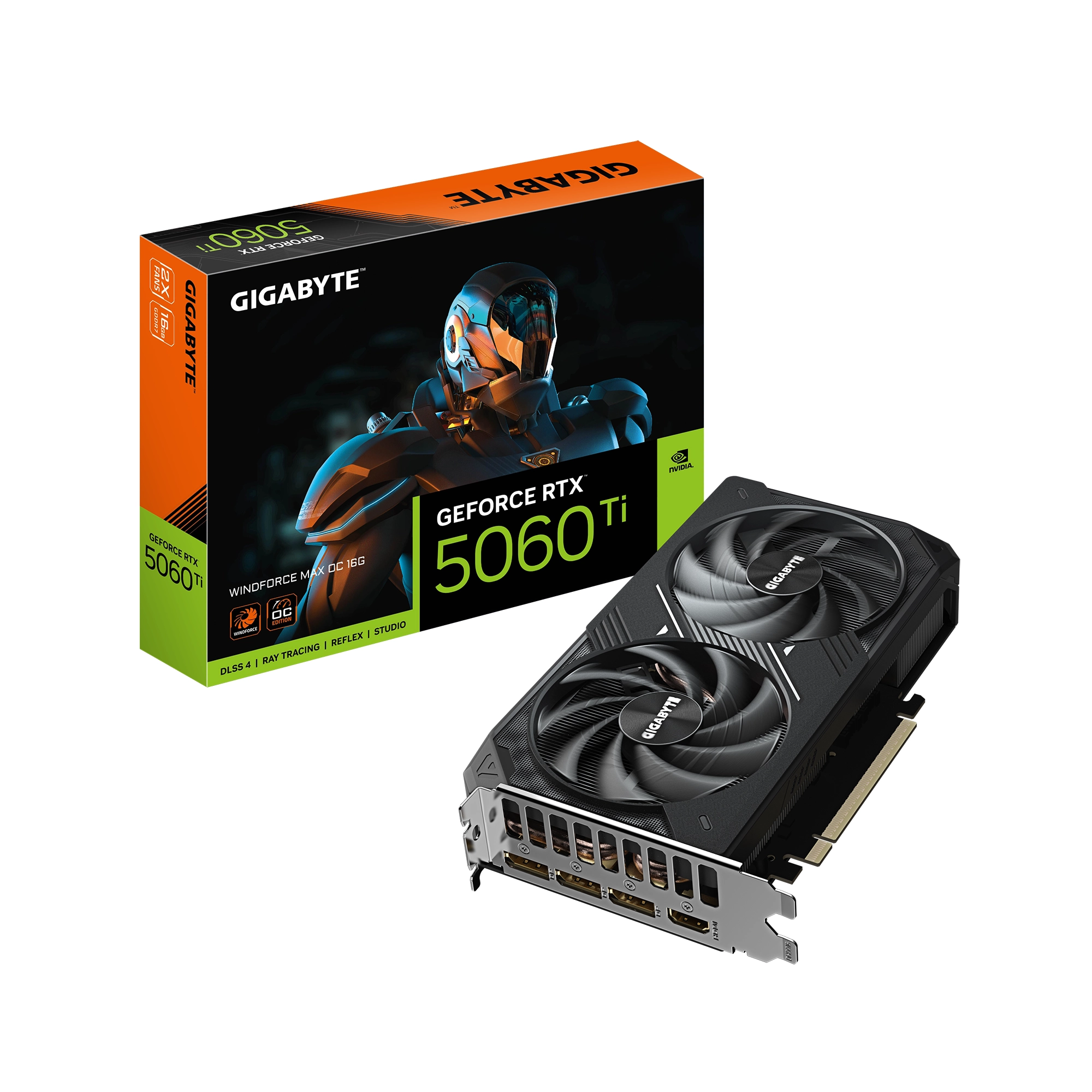 Karta graficzna Gigabyte GeForce RTX 5060 Ti WINDFORCE MAX OC 16GB GDDR7 128bit DLSS 4