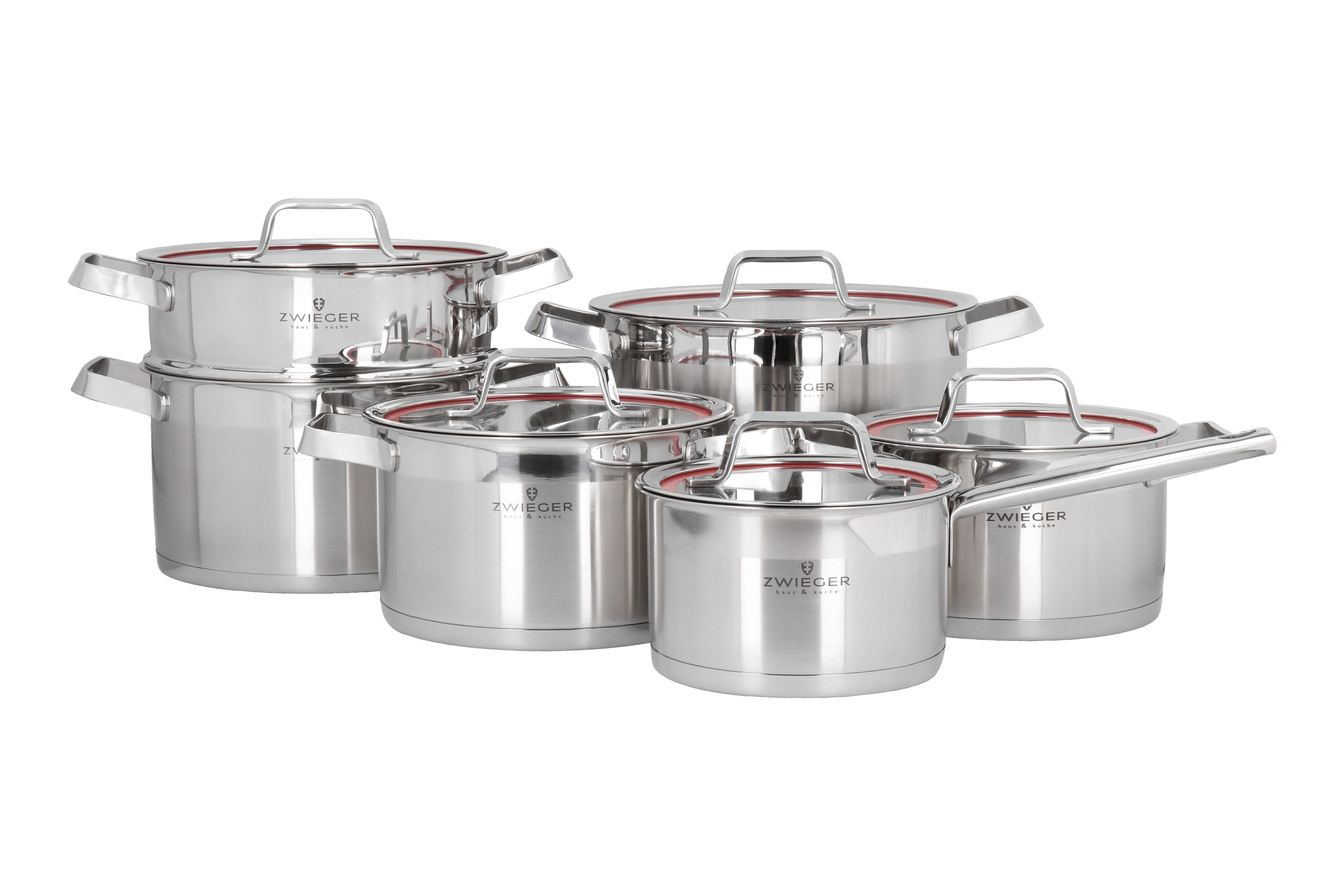 Zestaw garnków Zwieger Klassiker Indukcja Stal nierdzewna 11 elementów
