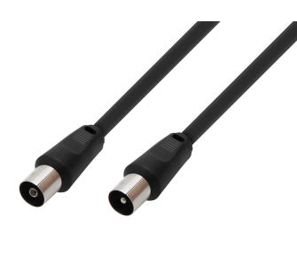 Kabel antenowy BLOW z Ekranowaniem TV 1,5m Czarny Gniazdo Antenowe