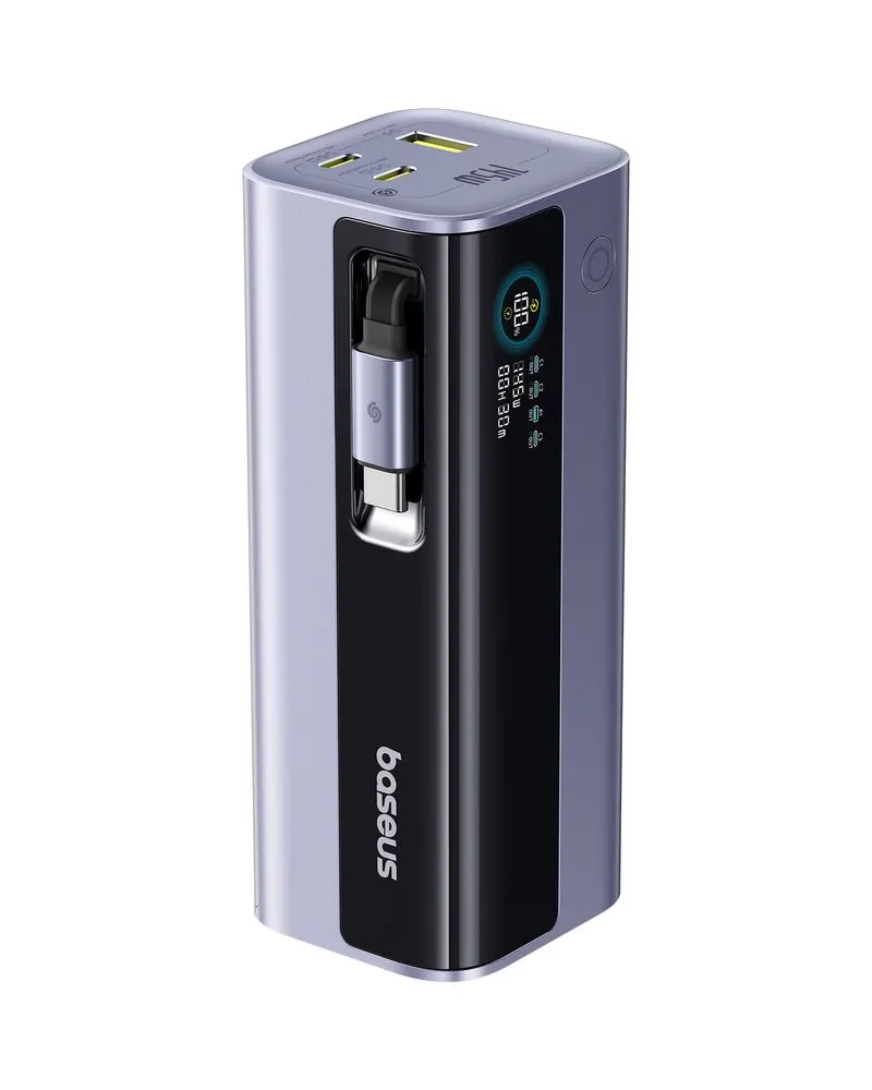 Powerbank Baseus EnerGeek GR11 20000mAh 145W Wbudowany kabel USB-C Szary