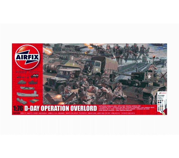 Airfix A50162A Gift Set Operacja D-Day Lądowanie w Normandii Skala 1:76