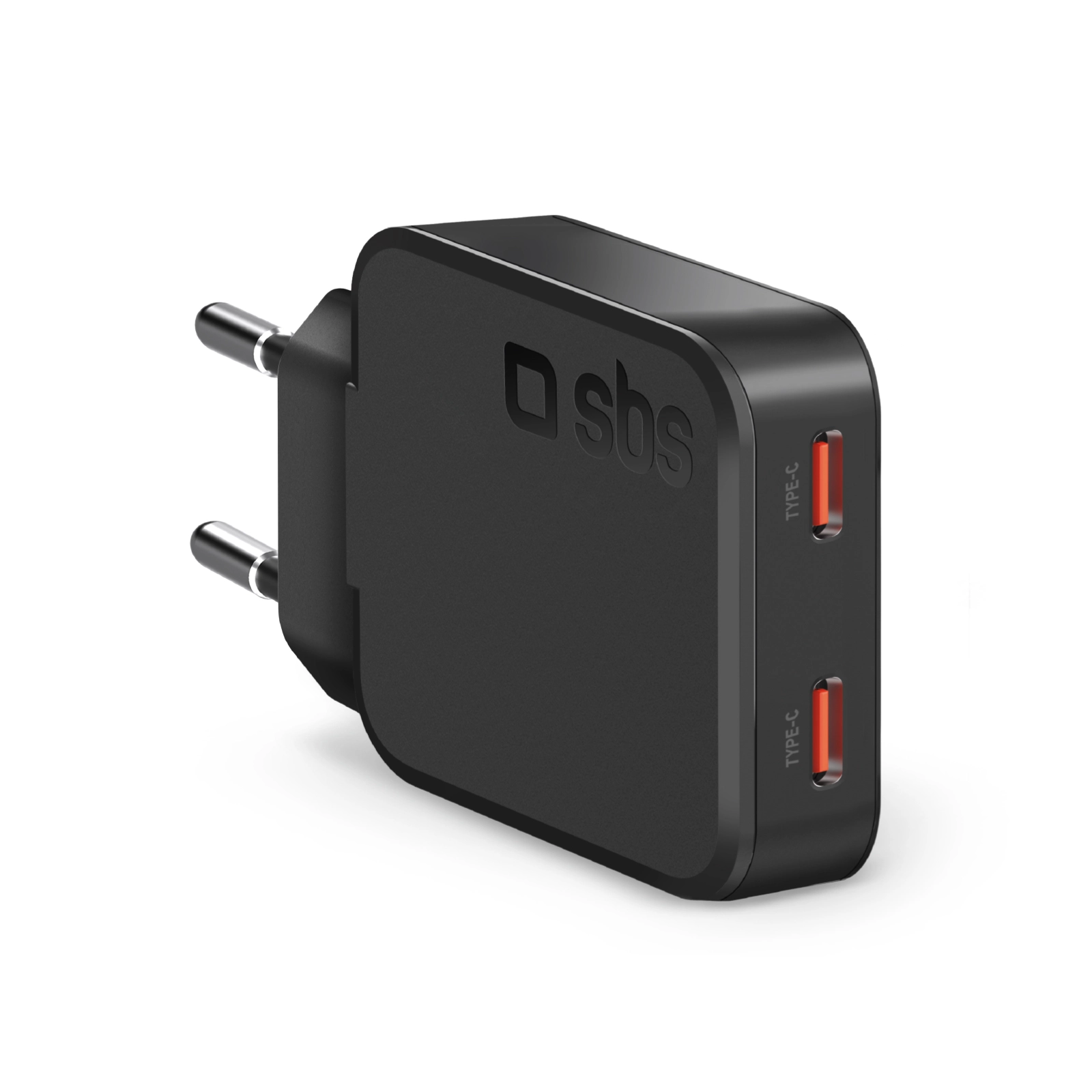 Ładowarka sieciowa SBS Slim Wall Charger GAN PD 65W 2x USB-C