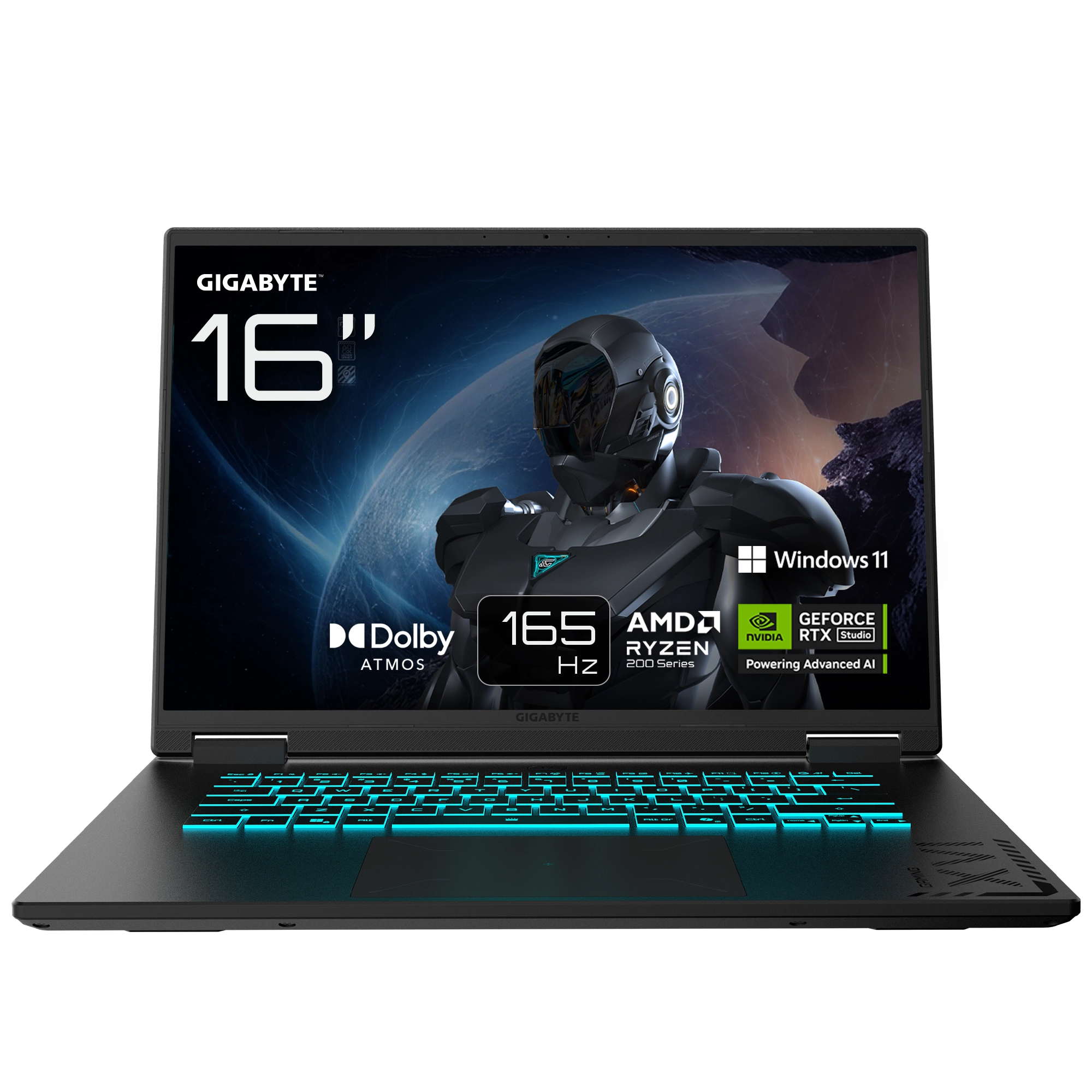Laptop gamingowy Gigabyte Gaming A16 3WHK3EE894SH 16" 165Hz R7 260 16GB RAM 1TB Dysk SSD RTX5070 DLSS4 Win11 Czarny Funkcje AI