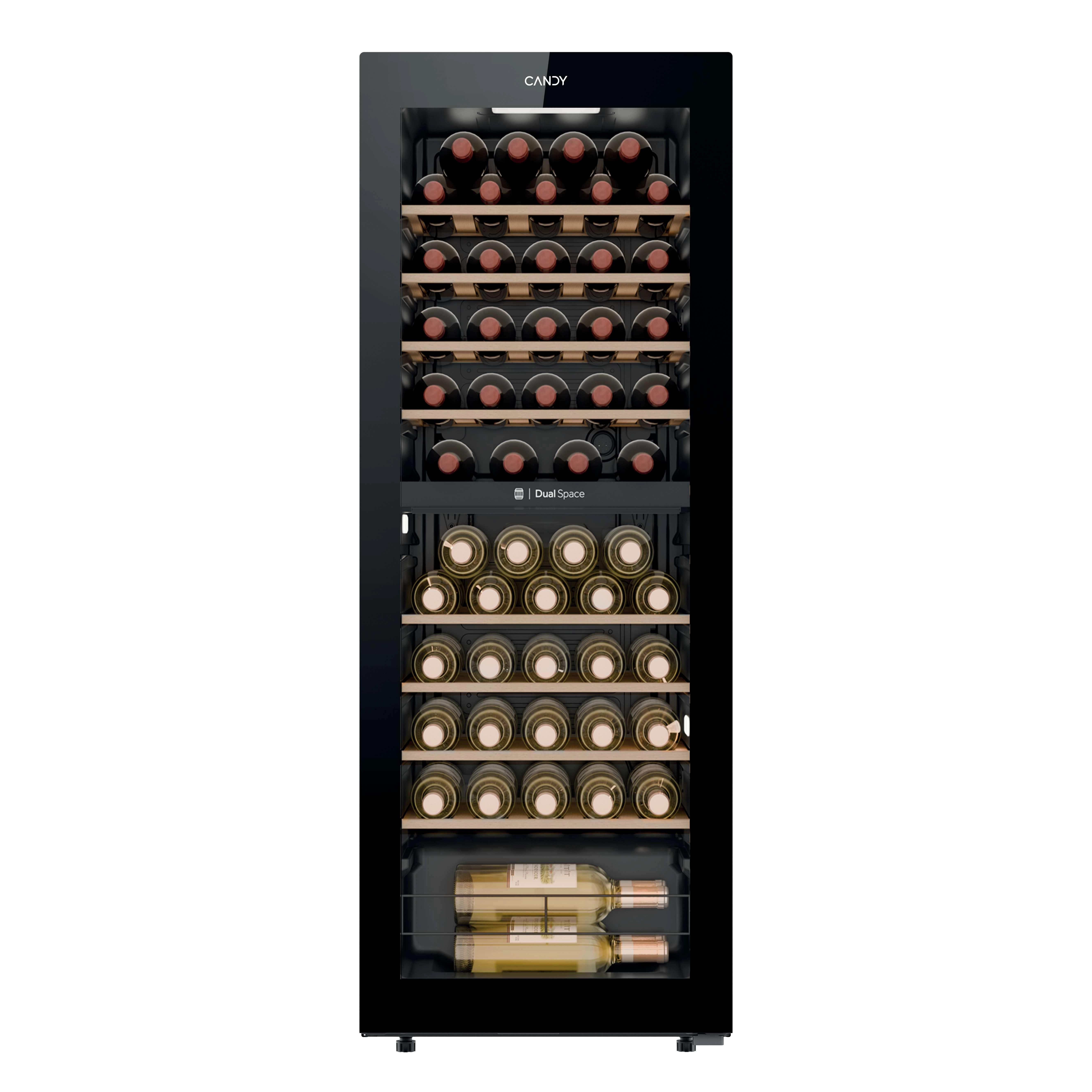 Chłodziarka do wina Candy Dwustrefowa CNWQ4G56G2 56 miejsca na butelki