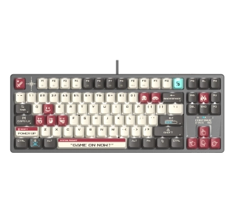 Klawiatura mechaniczna A4tech Bloody S87 Pixels Red BLMS RED Plus Szary