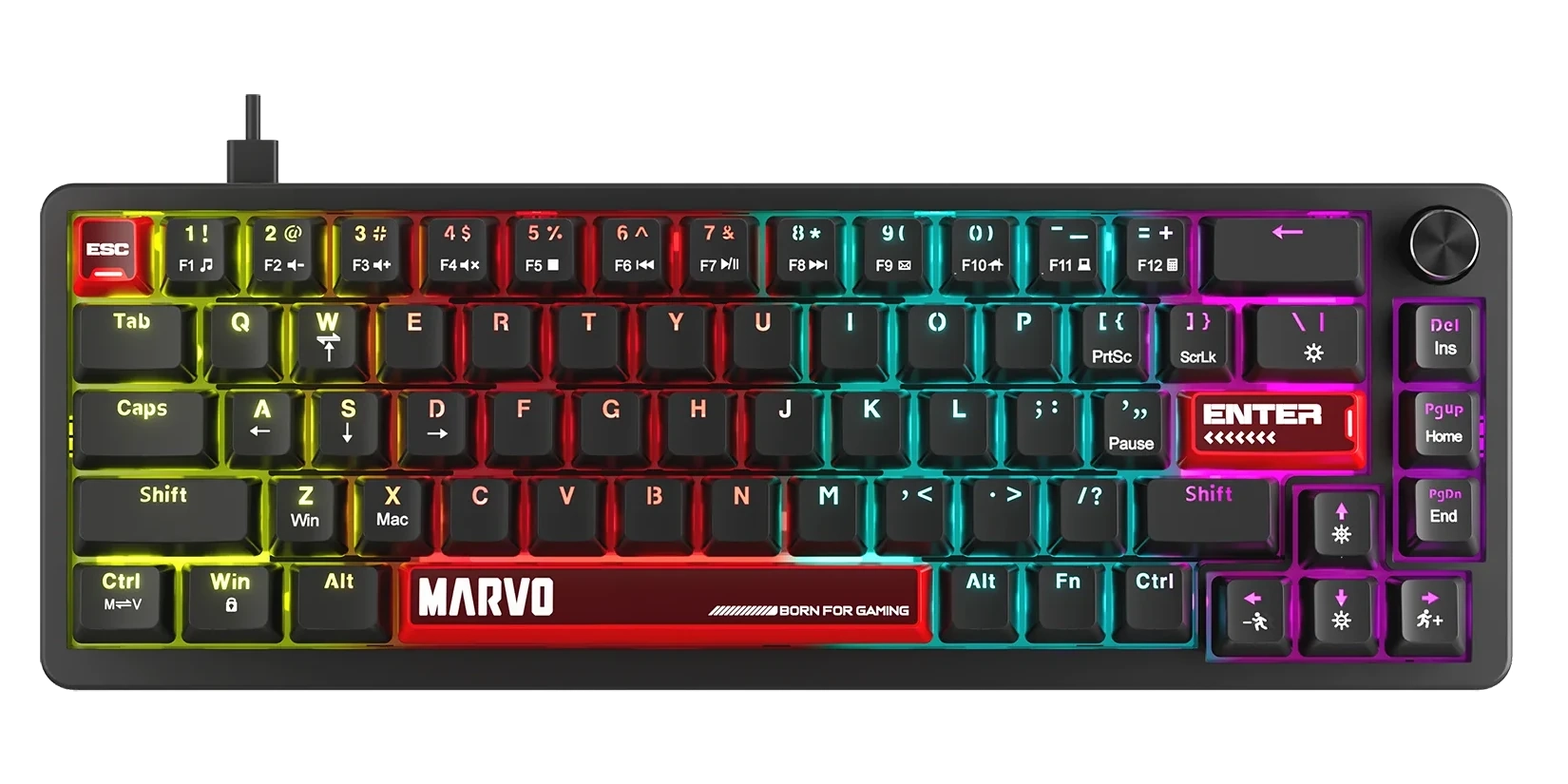 Klawiatura mechaniczna Marvo Arma 67 Czarny