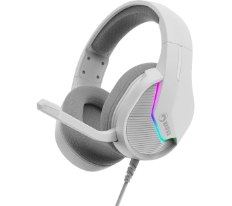 Słuchawki przewodowe z mikrofonem Marvo H8618 WH Tactic 40 Nauszne Biały