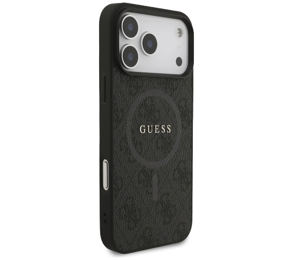 Guess 4G Ring Classic Logo MagSafe do iPhone 17 Pro Max czarny