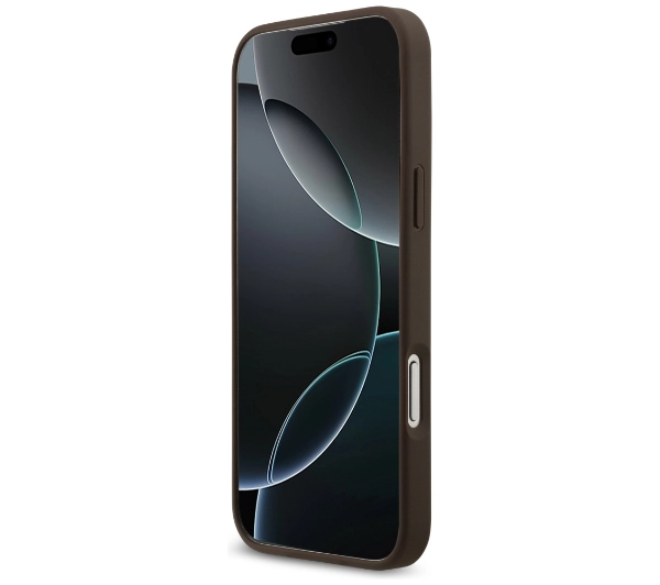 Guess 4G Circle Classic Logo MagSafe do iPhone 17 Pro Max Brązowy