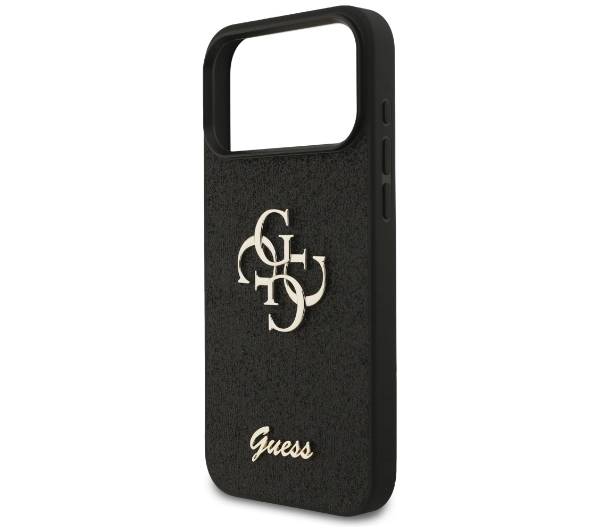 Guess Fixed Glitter Big 4G do iPhone 17 Pro Max czarny