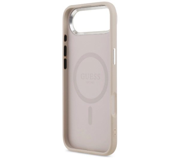 Guess Triangle Logo MagSafe do iPhone Air Różowy