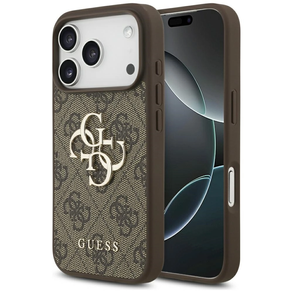 Etui Guess 4G Big Logo do iPhone 17 Pro Brązowy