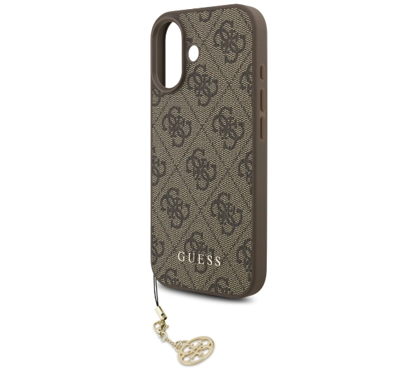 Guess 4G Charms Collection MagSafe do iPhone 17 Brązowy