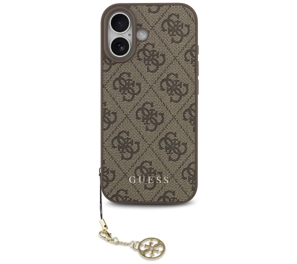 Guess 4G Charms Collection MagSafe do iPhone 17 Brązowy