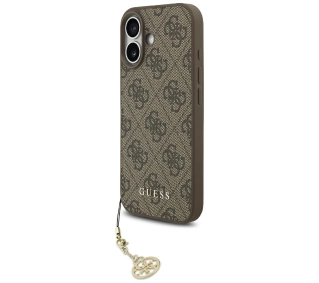 Guess 4G Charms Collection MagSafe do iPhone 17 Brązowy