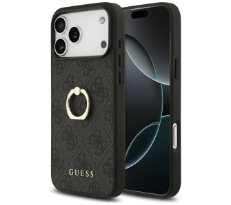 Etui Guess 4G Ring Stand do iPhone 17 Pro Max czarny