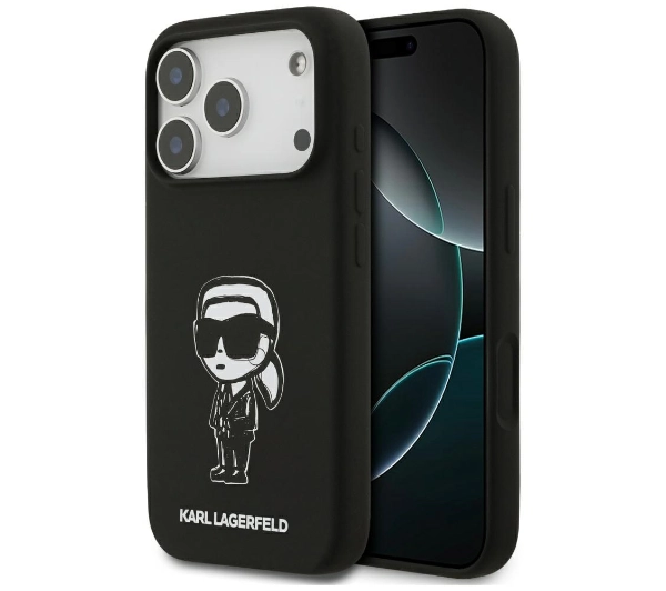 Etui Karl Lagerfeld Karl Sketch Logo MagSafe do iPhone 17 Pro czarny