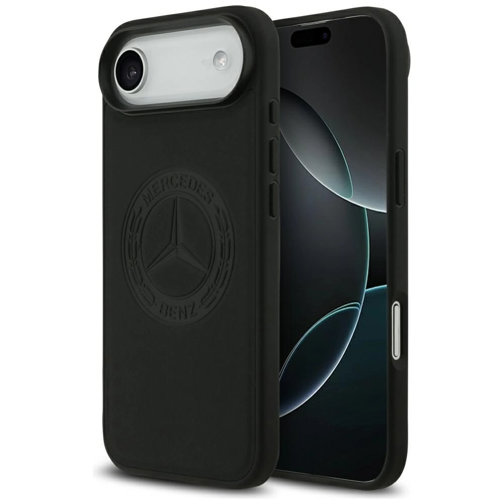 Etui Mercedes-Benz Leather Vintage Logo MagSafe do iPhone Air czarny