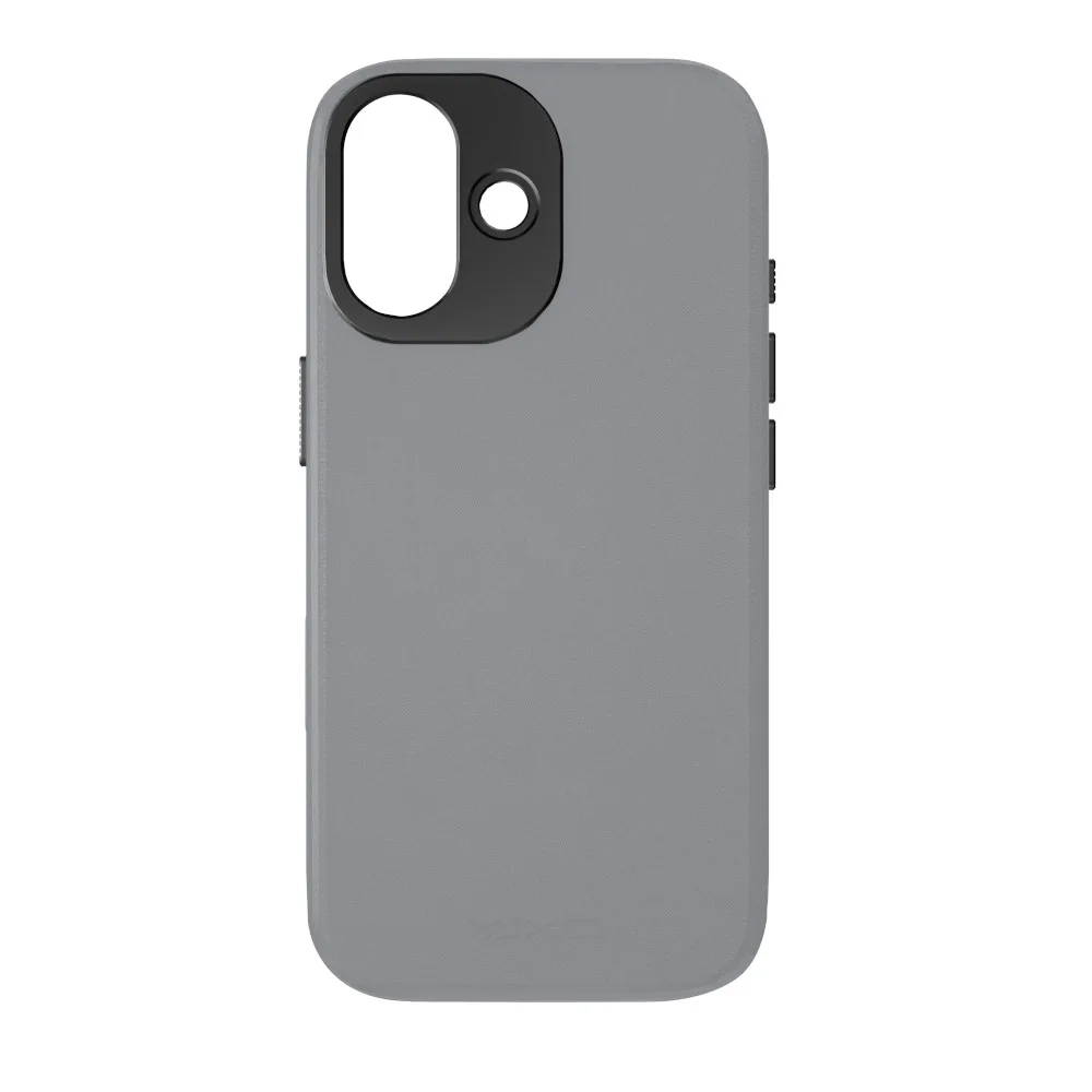 Etui Yaxo Leather Gear Slim Case MagSafe do iPhone 17 Szary