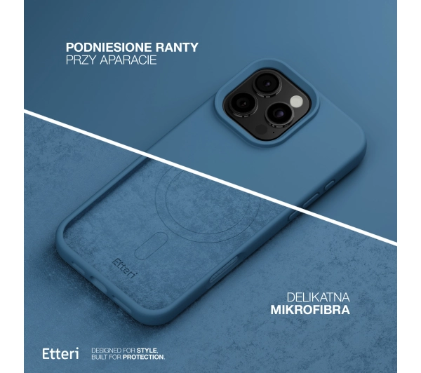 Etteri Silicone Case do iPhone 15 Pro Niebieski