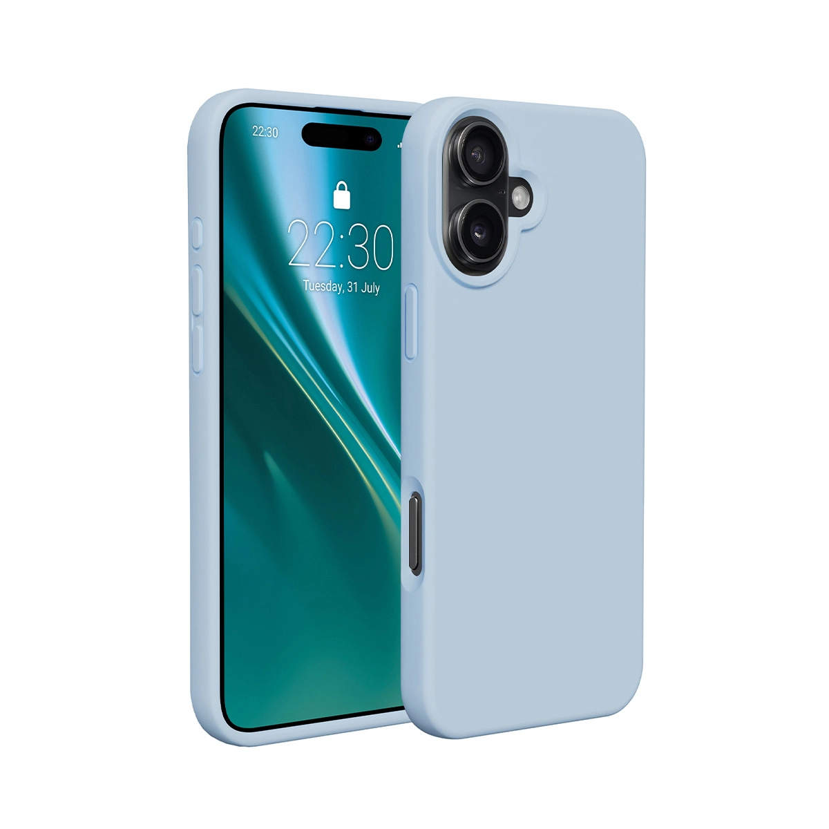 Etui Etteri Silicone Case do iPhone 16 Plus Niebieski