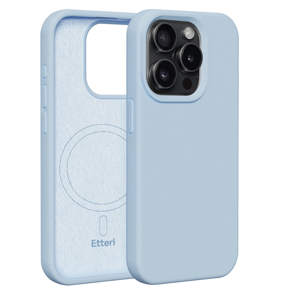 Etui Etteri Silicone Case do iPhone 15 Pro Niebieski