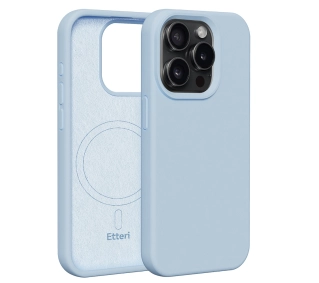 Etteri Silicone Case do iPhone 15 Pro Niebieski
