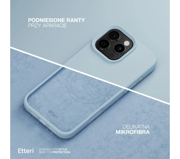 Etteri Silicone Case do iPhone 15 Pro Niebieski
