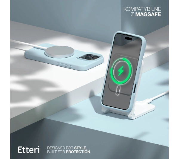 Etteri Silicone Case do iPhone 16 Pro Max Niebieski