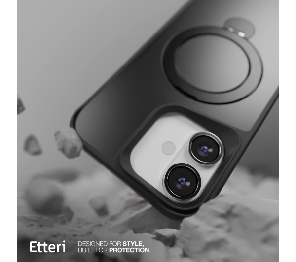 Etteri Matt Mag Ring do iPhone 16 Plus Czarny