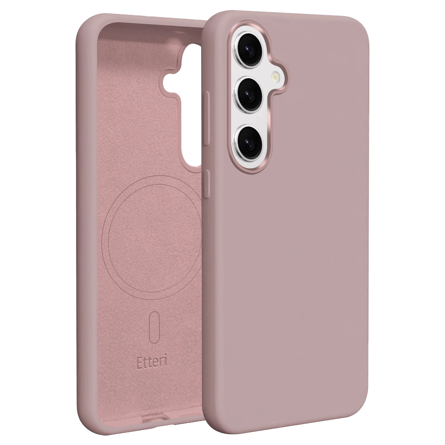 Etui Etteri Silicone Case do Galaxy S25 Różowy