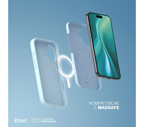 Etteri Silicone Case do iPhone 17 Niebieski
