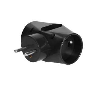 Orno OR-AE-13221/B 3 gniazda Czarny