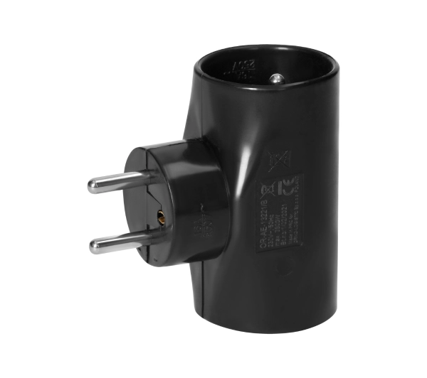 Orno OR-AE-13221/B 3 gniazda Czarny