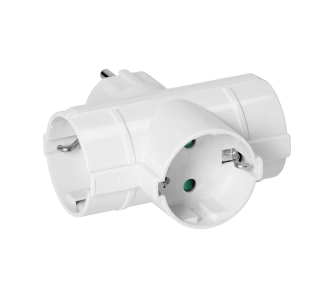 Rozgałęziacz Orno OR-AE-13184(GS) 3 gniazda Biały