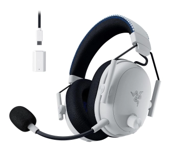 Słuchawki bezprzewodowe z mikrofonem Razer BlackShark V3 Pro do PlayStation ANC Nauszne Biały