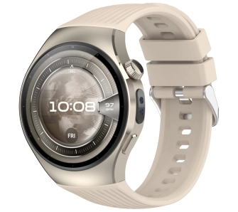 Pasek Bizon Strap Watch Silicone S do Huawei Watch 5 46 mm beżowy
