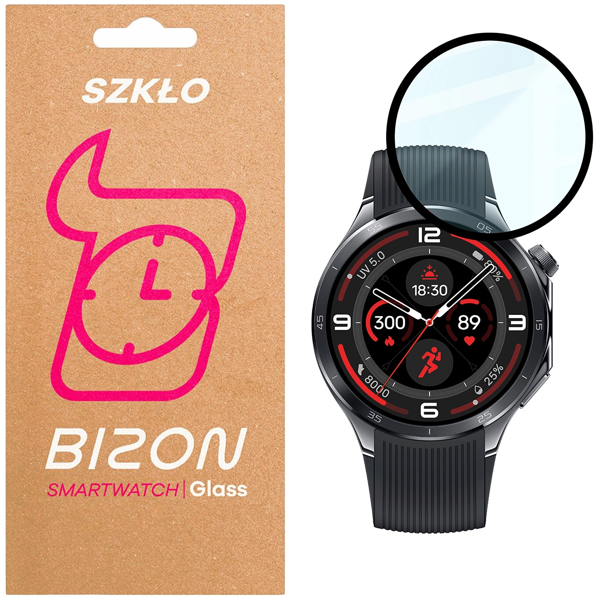Szkło hartowane Bizon Watch Clear do OnePlus Watch 3