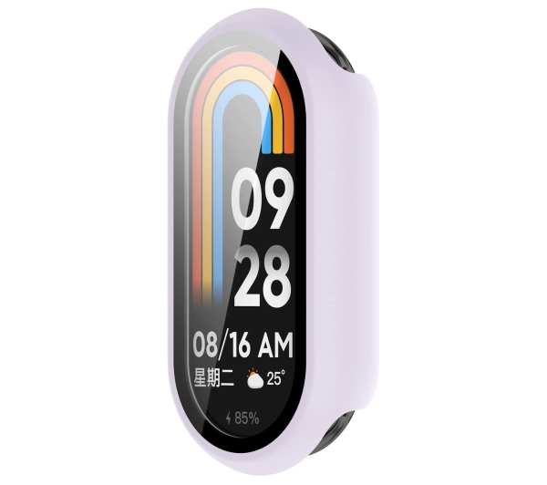 Bizon ze szkłem do Xiaomi Smart Band 10 fioletowy