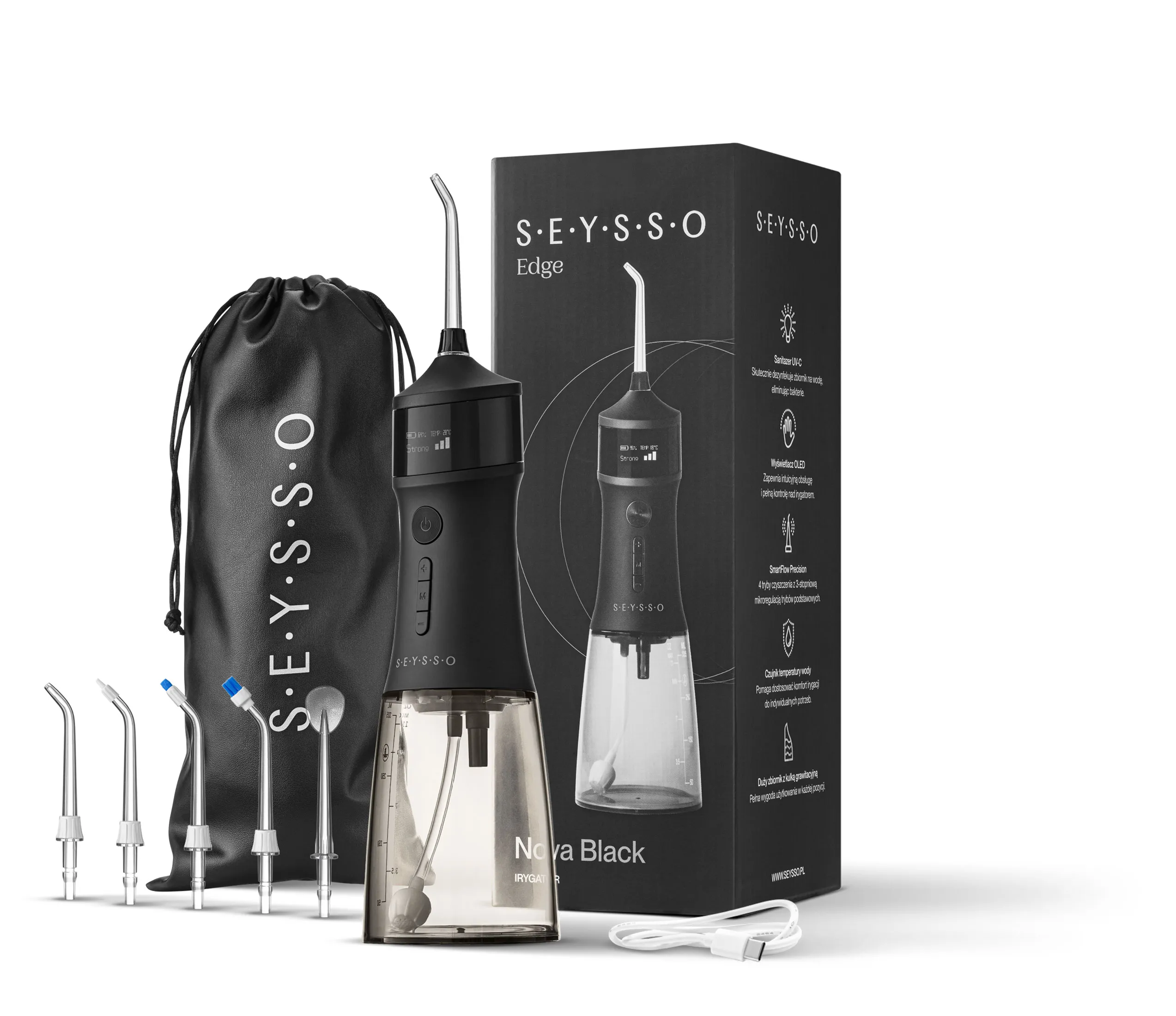 Irygator do zębów SEYSSO Edge Nova Black