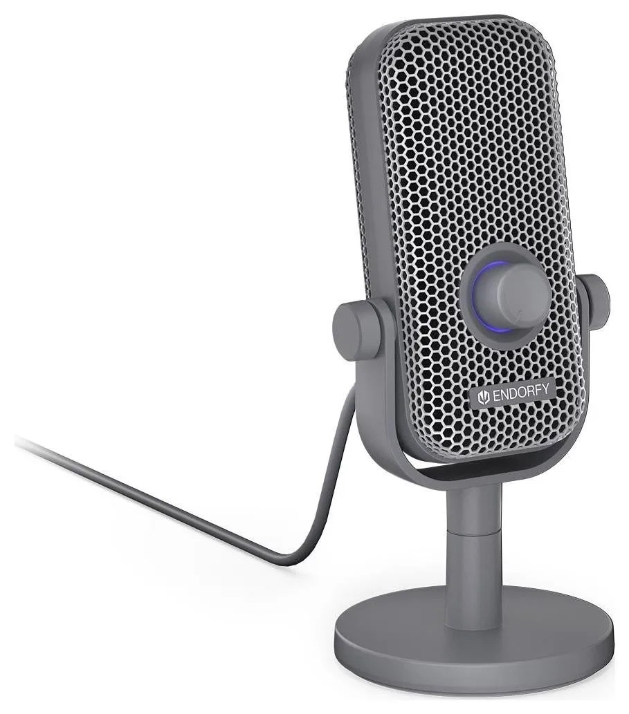 Mikrofon Endorfy Solum Voice S Alt Gray Przewodowy Pojemnościowy Szary