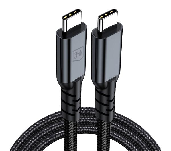 3mk Hyper Cable N-SERIES Thunderbolt 4 1m 48V/5A 40Gb/s 240W 8K60Hz Czarny - ⚡ EURO HIT CENOWY! ⚡