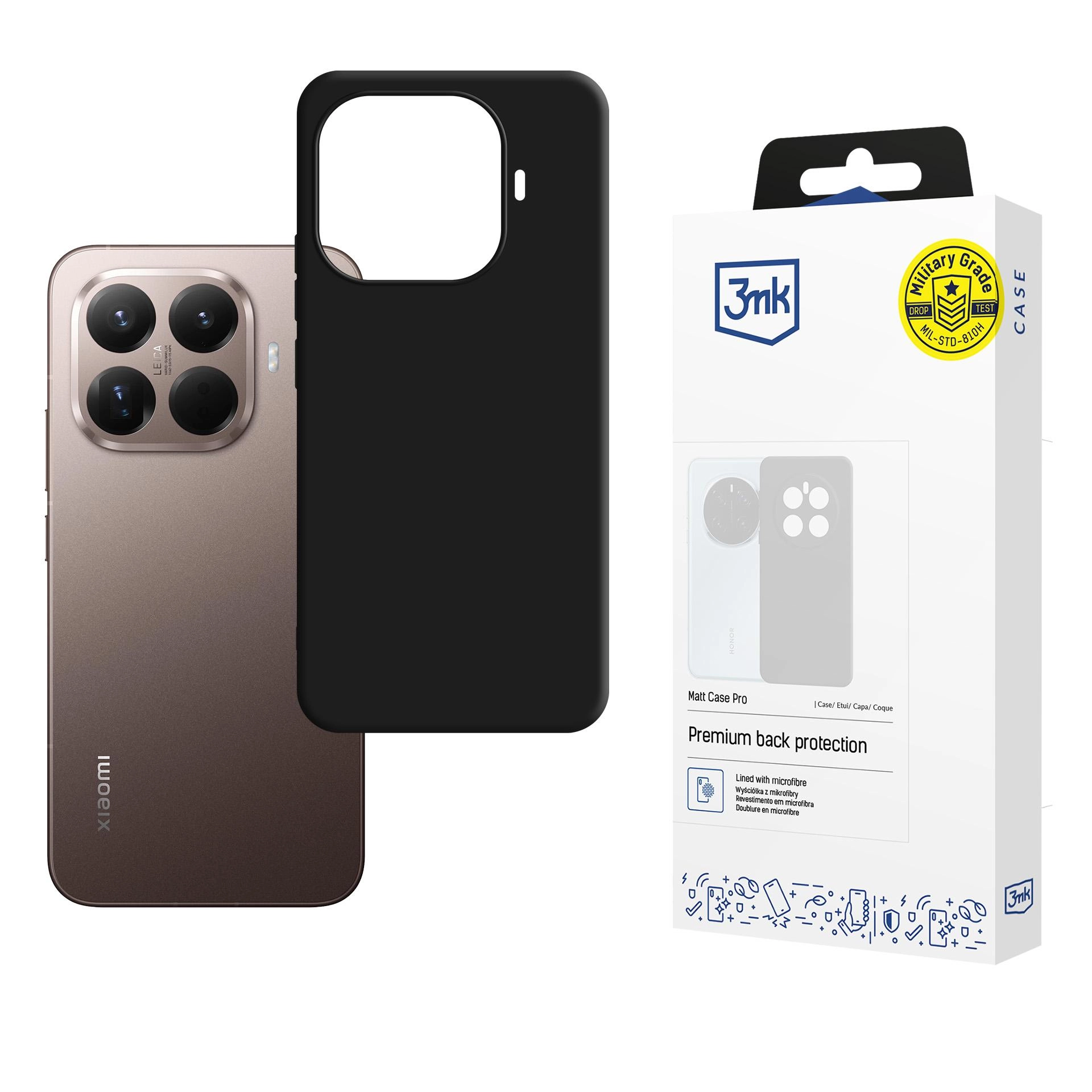 Etui 3mk Matt Case Pro do Xiaomi 15T Pro 5G Czarny