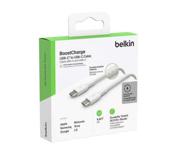 Belkin USB-C do USB-C 60W 0,15m Biały