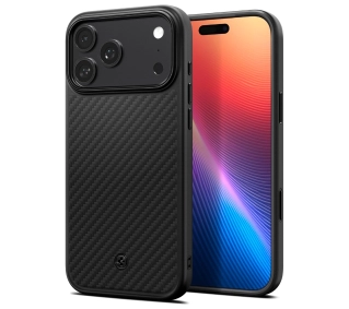 Spigen Enzo Aramid "T" Mag MagSafe do iPhone 17 Pro Max Czarny