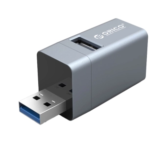 Hub USB Orico MINI-U32L-GY-BP 5Gbps mini 3xUSB-A Szary