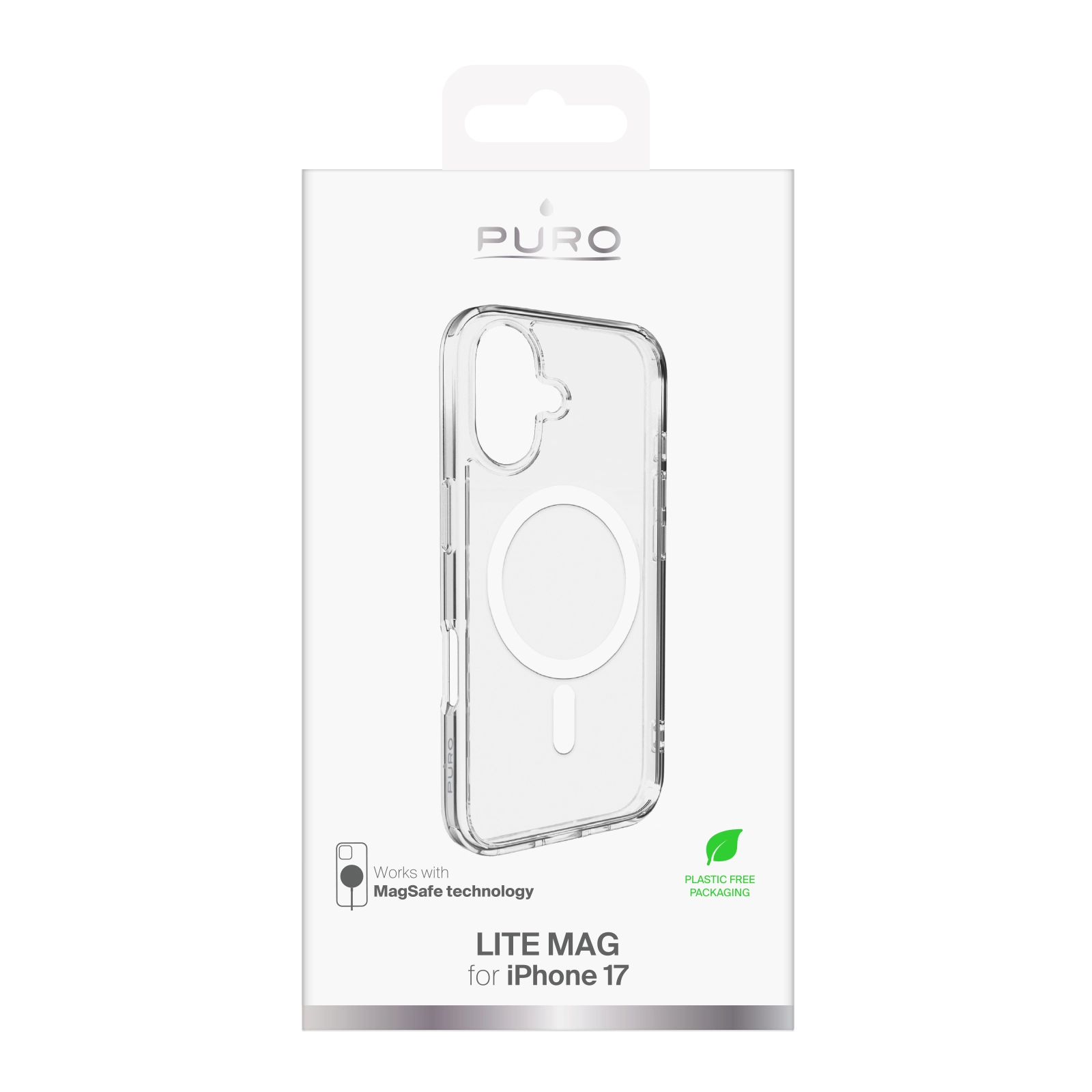 Etui Puro Lite Mag do iPhone 17 Przezroczysty