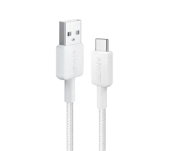 Kabel Anker 322 USB-A do USB-C 60W 0,9m Biały